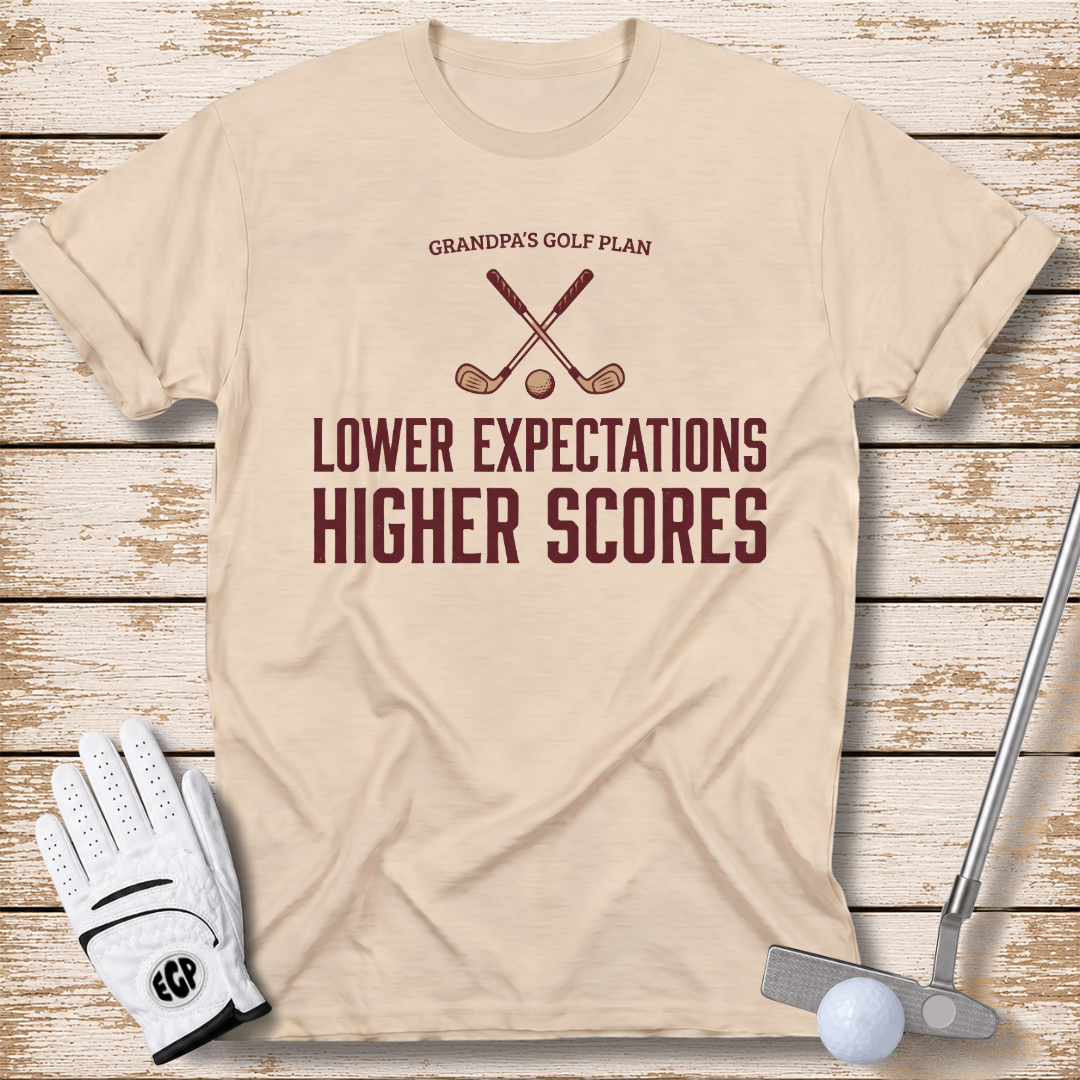 grandpas-golf-plan-lower-expectations-higher-scores-funny-golf-t-shirt-sand-color-elitegolfpros