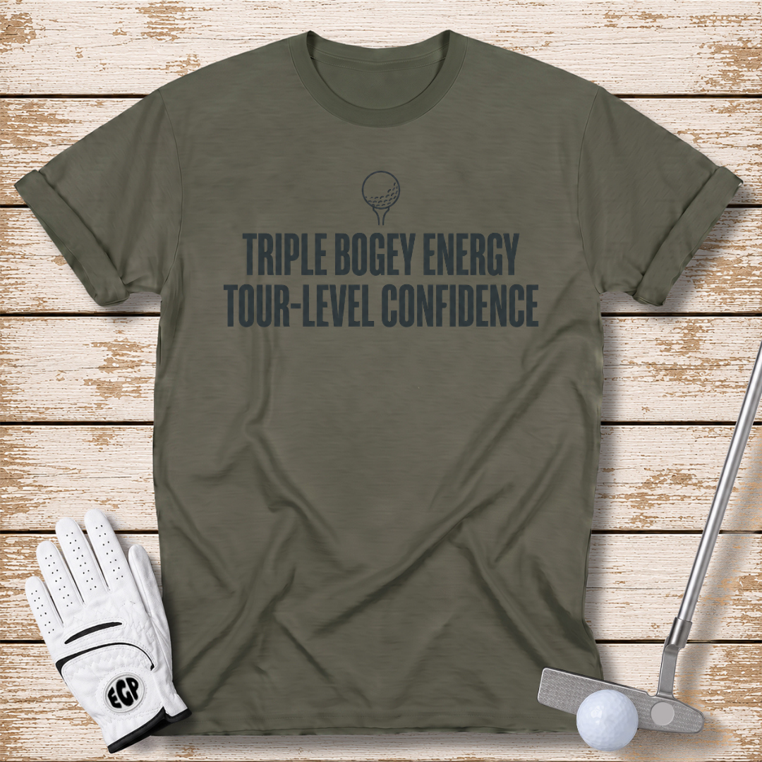 triple-bogey-confidence-funny-golf-t-shirt-military-green-color-elite-golf-pros